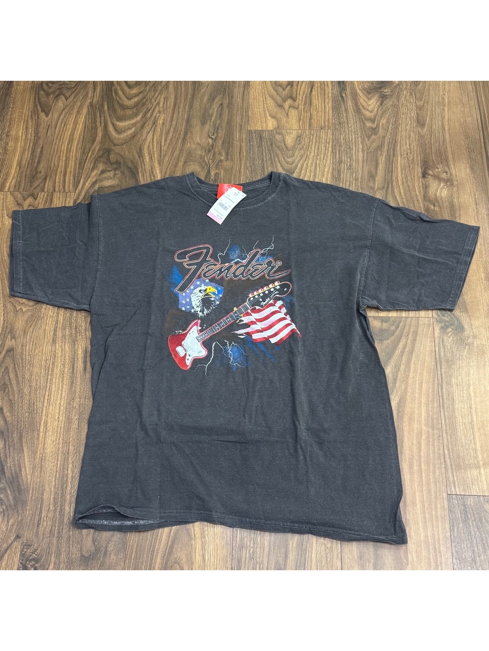 Fender Eagle American Flag Guitar Tee XXL NWT